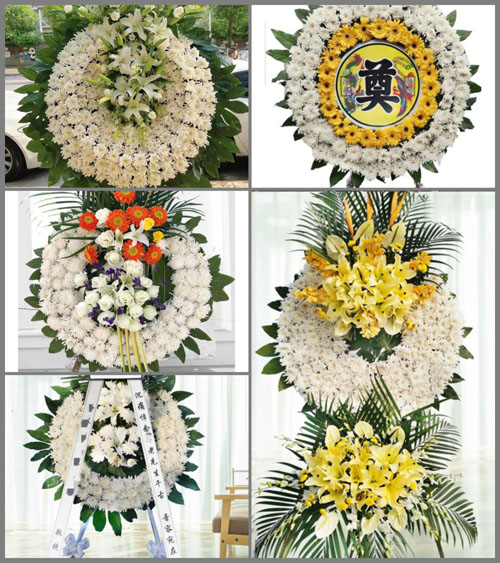 山东济宁曲阜市陵城镇马庙村花圈速递