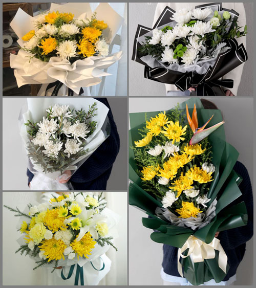 山东济宁曲阜市陵城镇马庙村白事花束代送